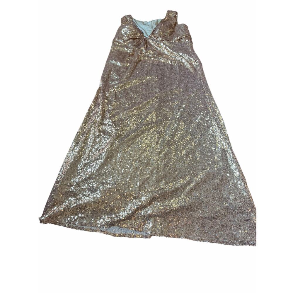 NWT Gold Sequined Renz Amelia Gown - Plus Size - Picture 16 of 16